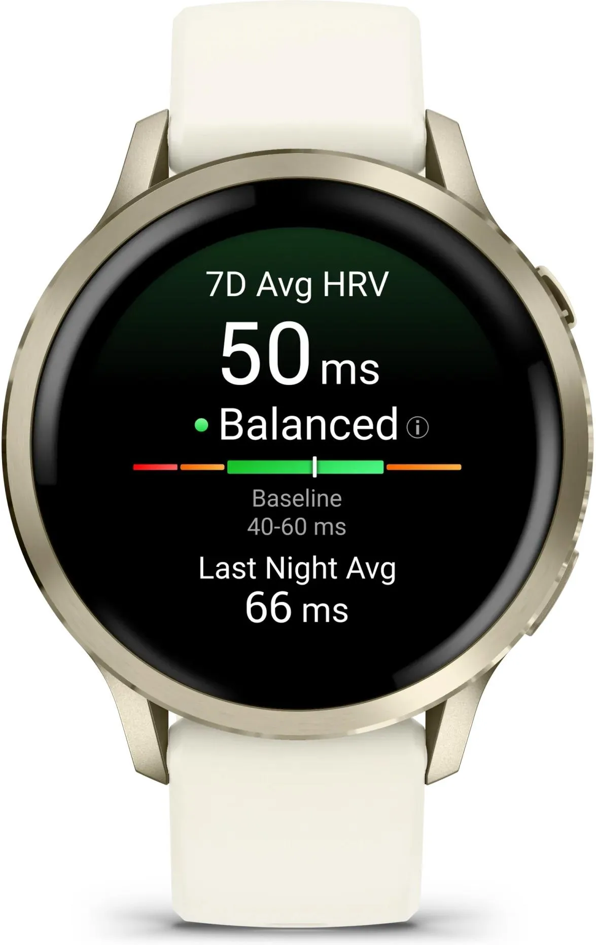 Смарт-часы Garmin Venu 4 41mm Lunar gold с силиконовым ремешком