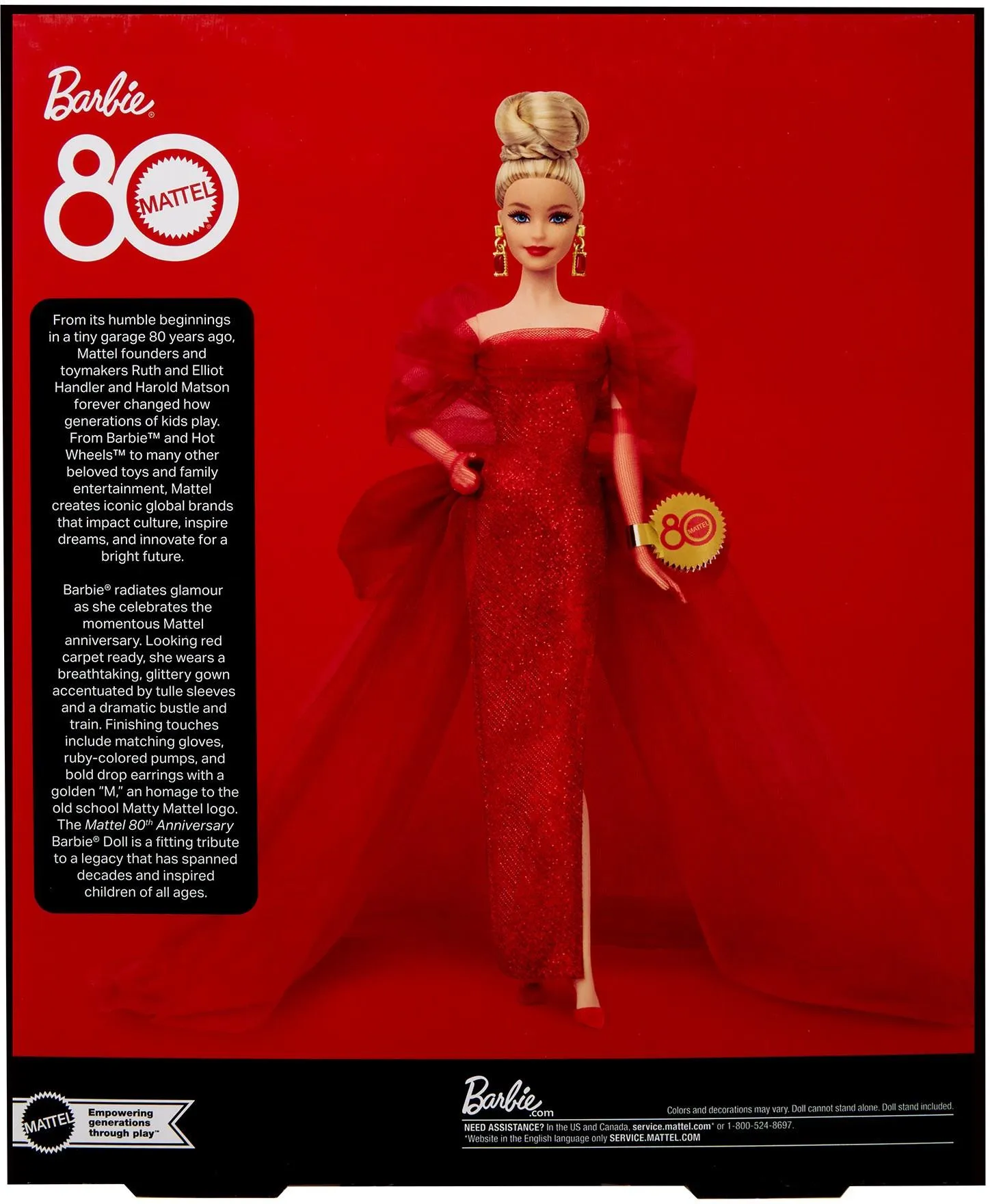Коллекционная кукла Mattel Barbie Signature 80th Anniversary Mattel - JBJ17