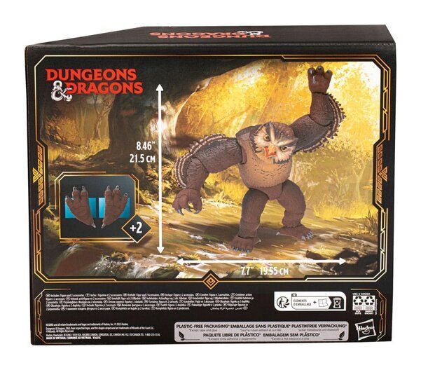 Hasbro Фигурка медведя совы Hasbro Dungeons & Dragons Golden Archive 21 см, черная