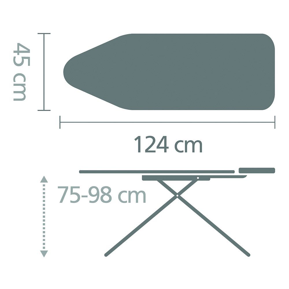 Гладильная доска Brabantia C 134722 124x45, цветные пузыри