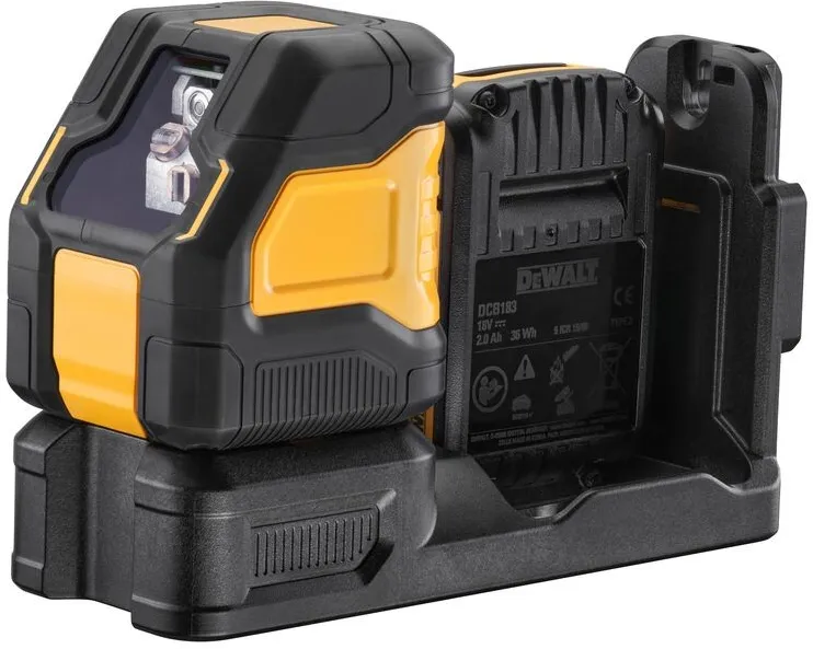 Аккумуляторный лазерный нивелир DeWalt DCE088D1G18, с 1 АКБ (2.0 Ач), ЗУ и кейсом