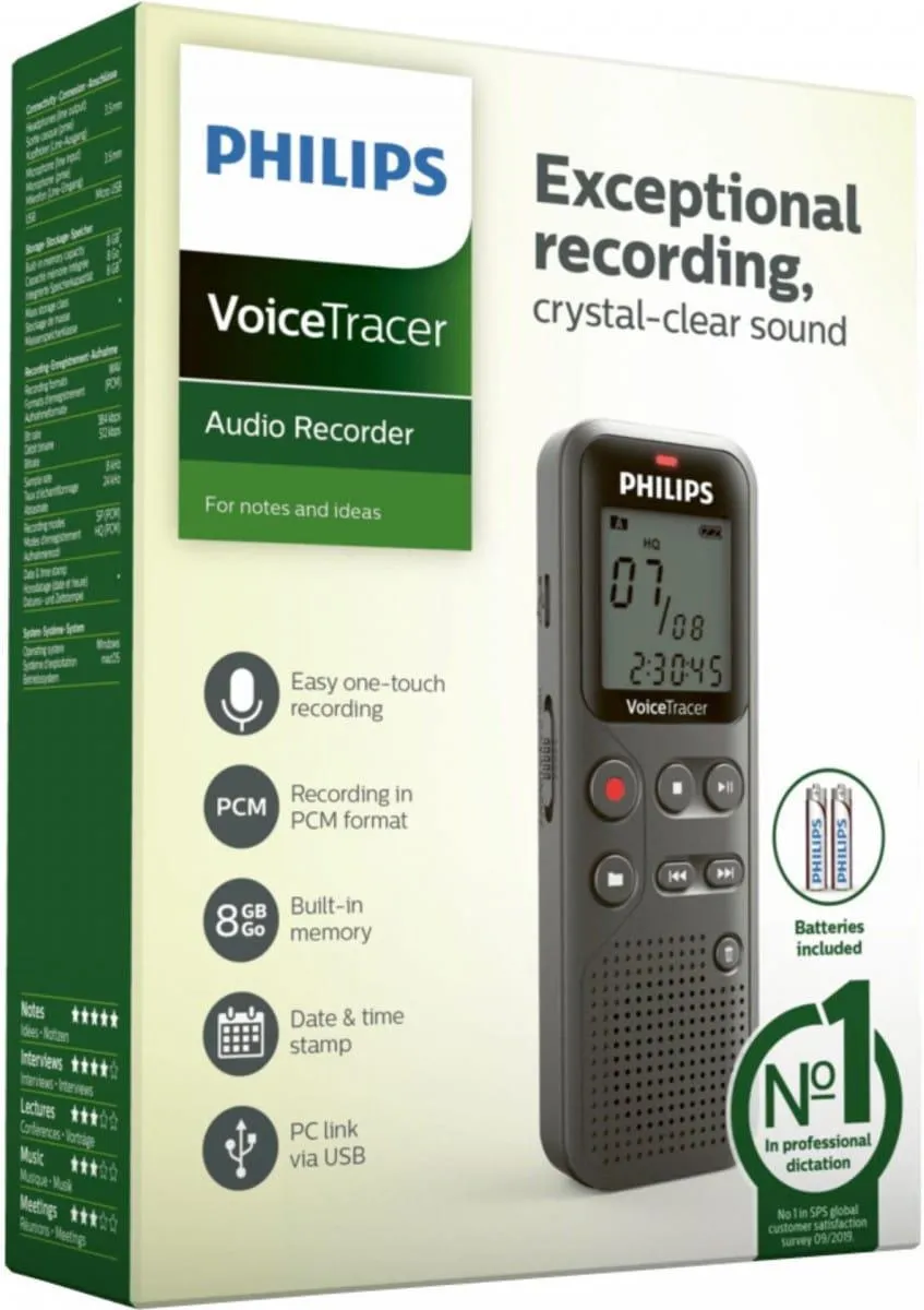 Цифровой диктофон Philips DVT1120