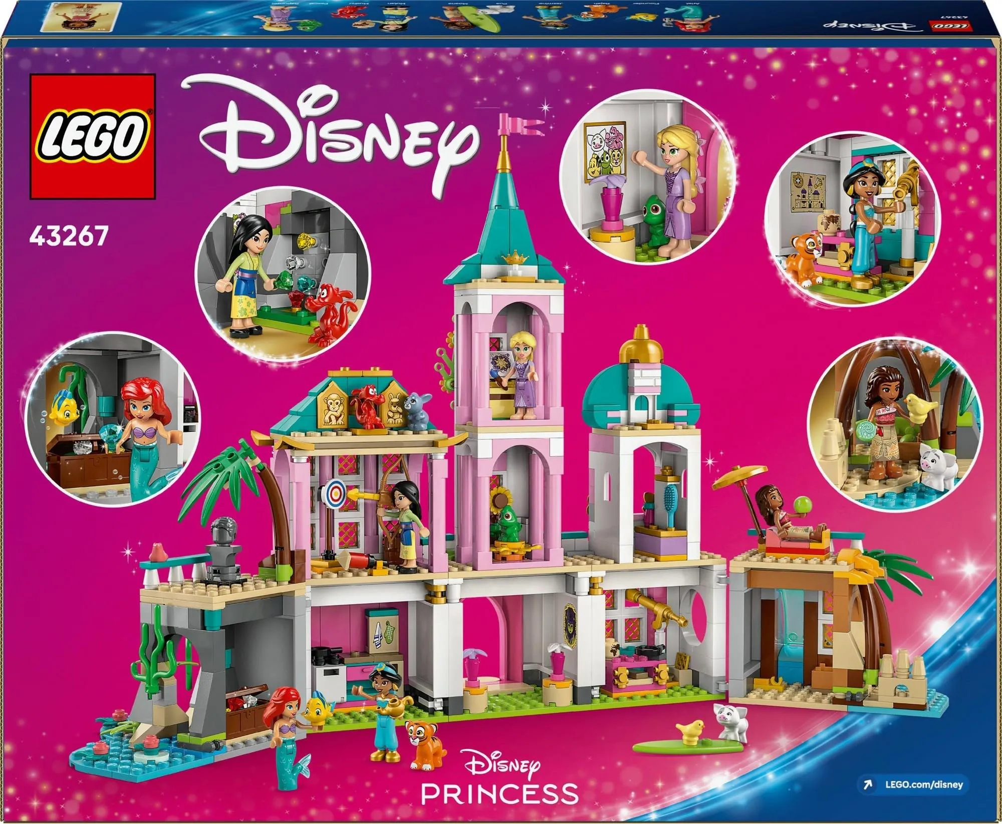 Конструктор LEGO Disney Princess 43267 Замок принцесс и королевские питомцы