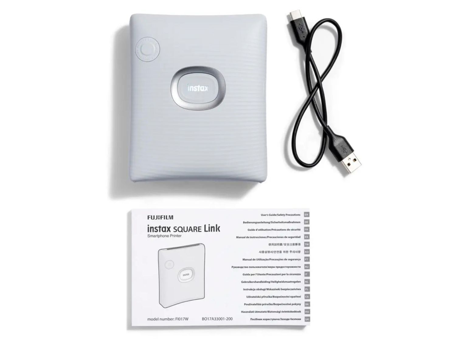 Фотопринтер Fujifilm Instax Square Link Ash White
