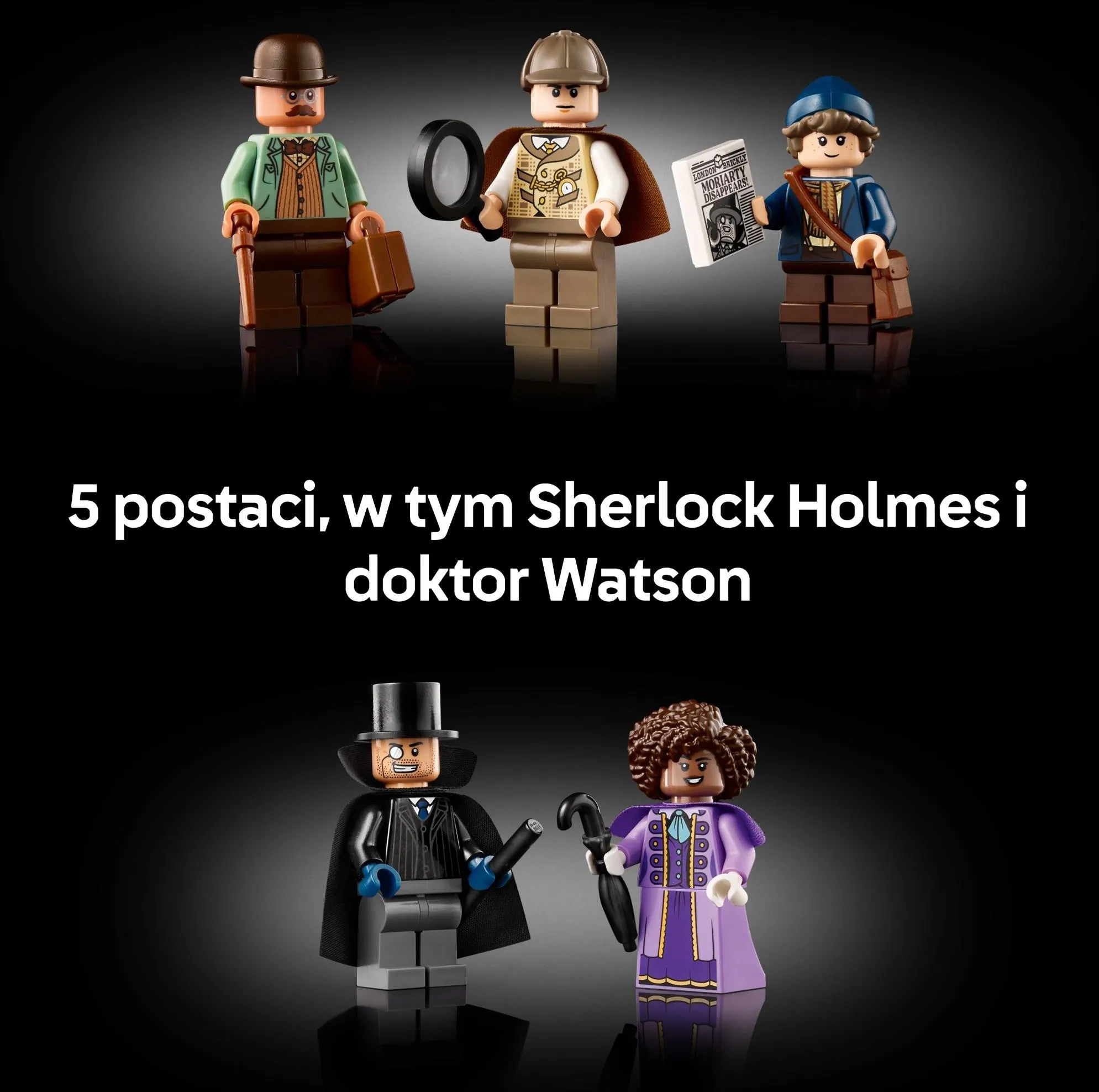 Конструктор LEGO Icons 10351 Шерлок Холмс: книжный уголок