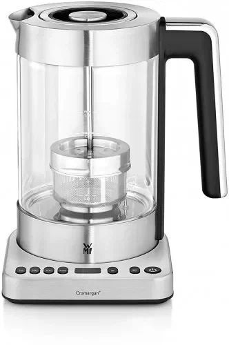 Чайник электрический WMF Lono Tea & Water 1.7 л прозрачный, серебристый