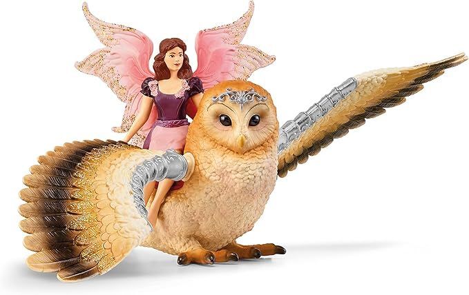 Фигурки Schleich Фея, летящая на сверкающей сове 70713, 2 шт.