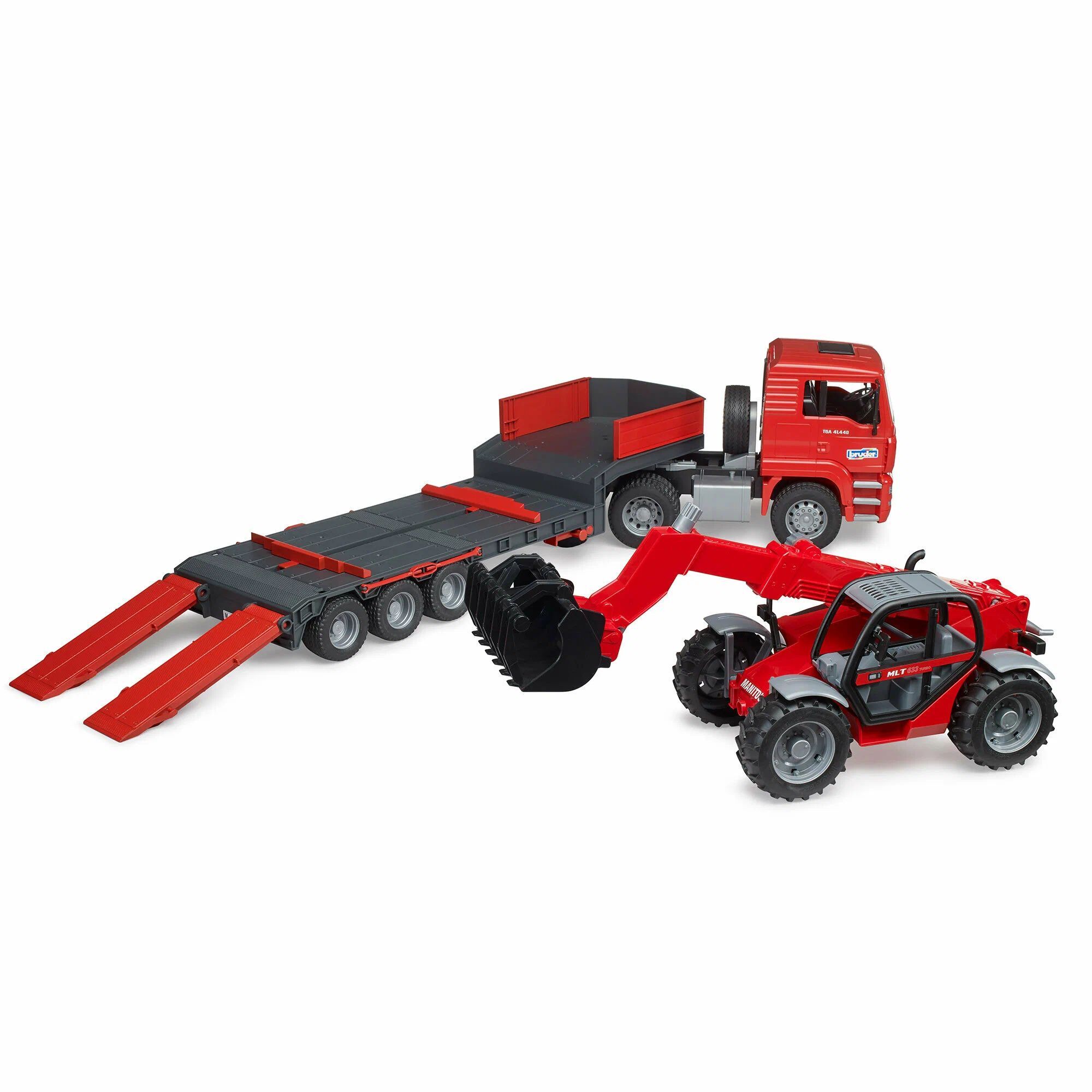Bruder Грузовик MAN с погрузчиком Manitou 02-774 с 3 лет