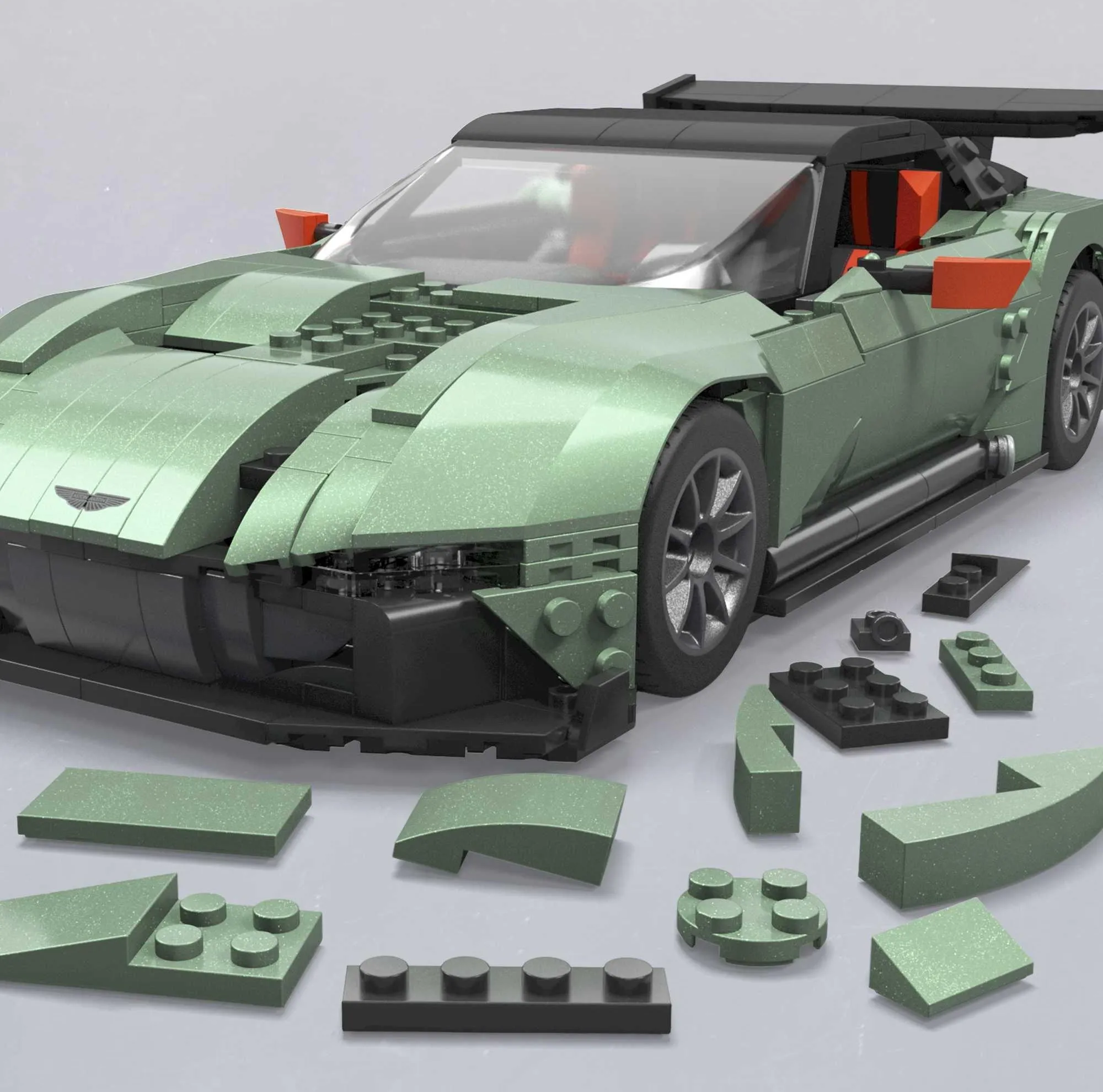 Hot Wheels Aston Martin Vulcan коллекционный набор блоков (HMY97)