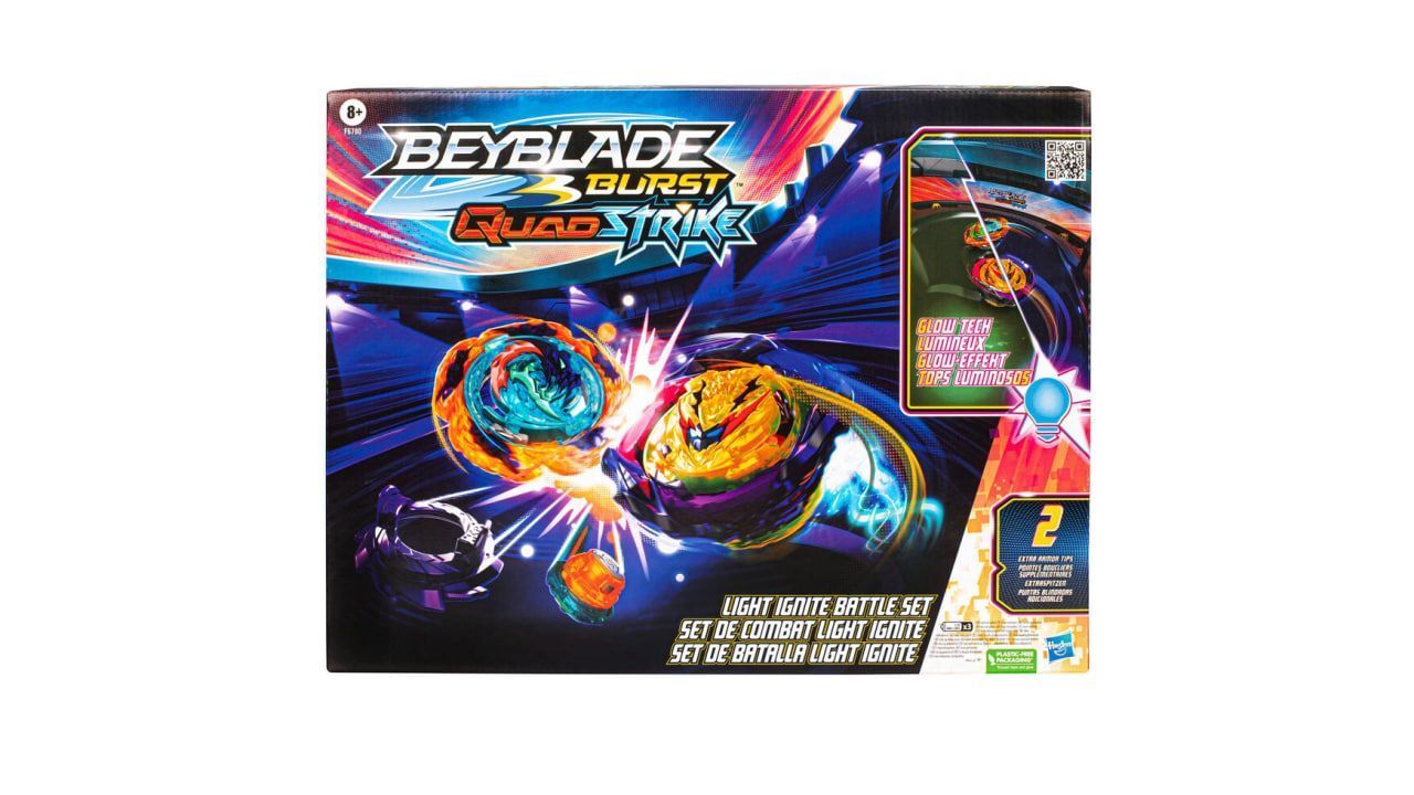 Hasbro Боевой набор Beyblade Burst QuadStrike Light Ignite F6780