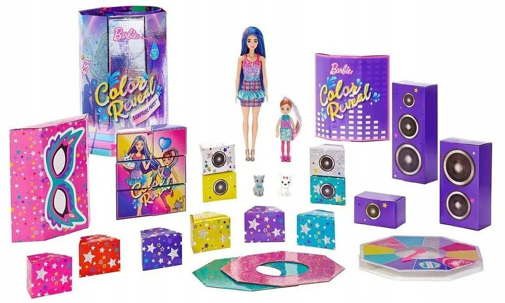 Кукла Барби Большой набор для вечеринки Barbie Color Reveal GXJ88