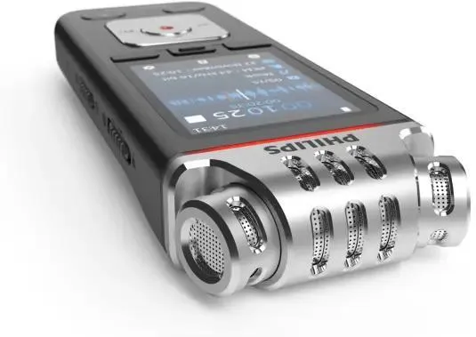 Диктофон PHILIPS DVT6115, чёрно-серебристый