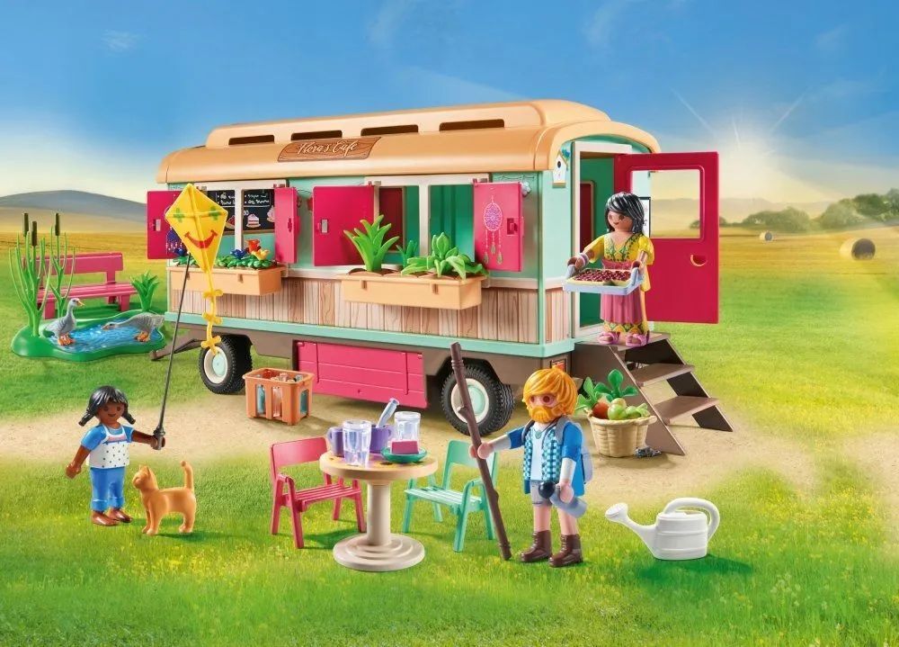 Набор Уютное кафе в поезде с огородом Playmobil 71441