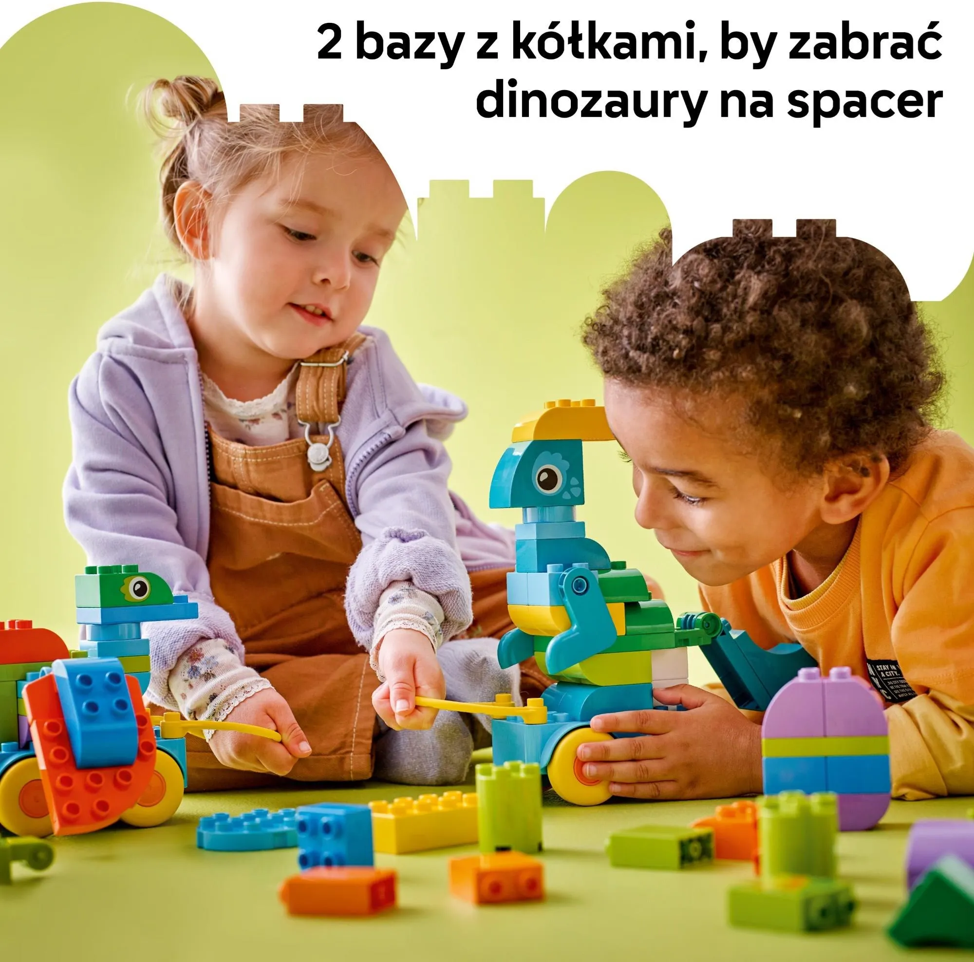 Конструктор LEGO DUPLO 10451 Динозавры на колёсах 3 в 1