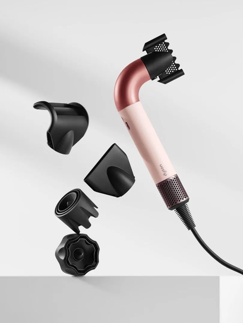 Фен Dyson Supersonic Straight+Wavy Пастельно-Розовый