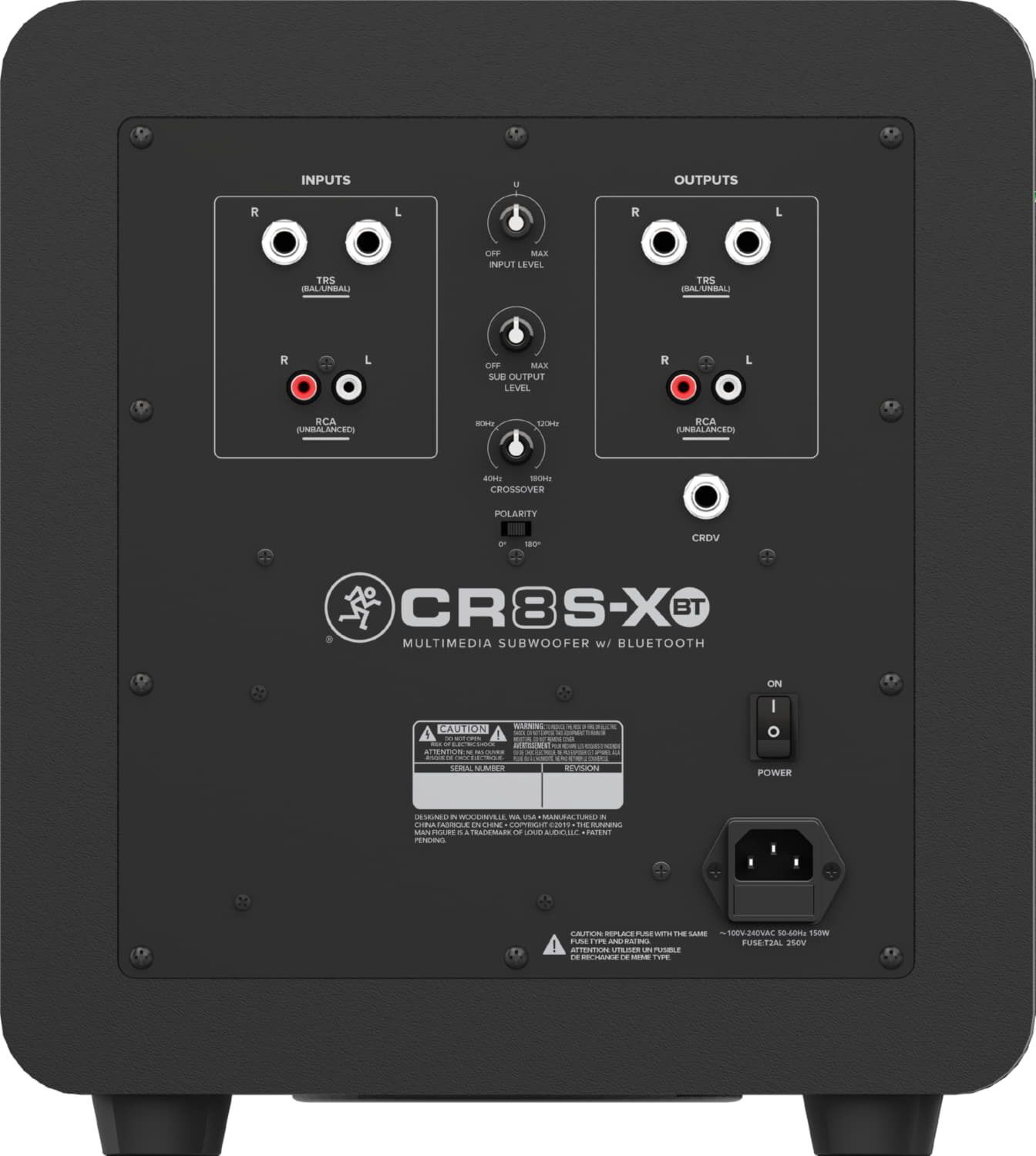 Сабвуфер Mackie CR8S-XBT черный
