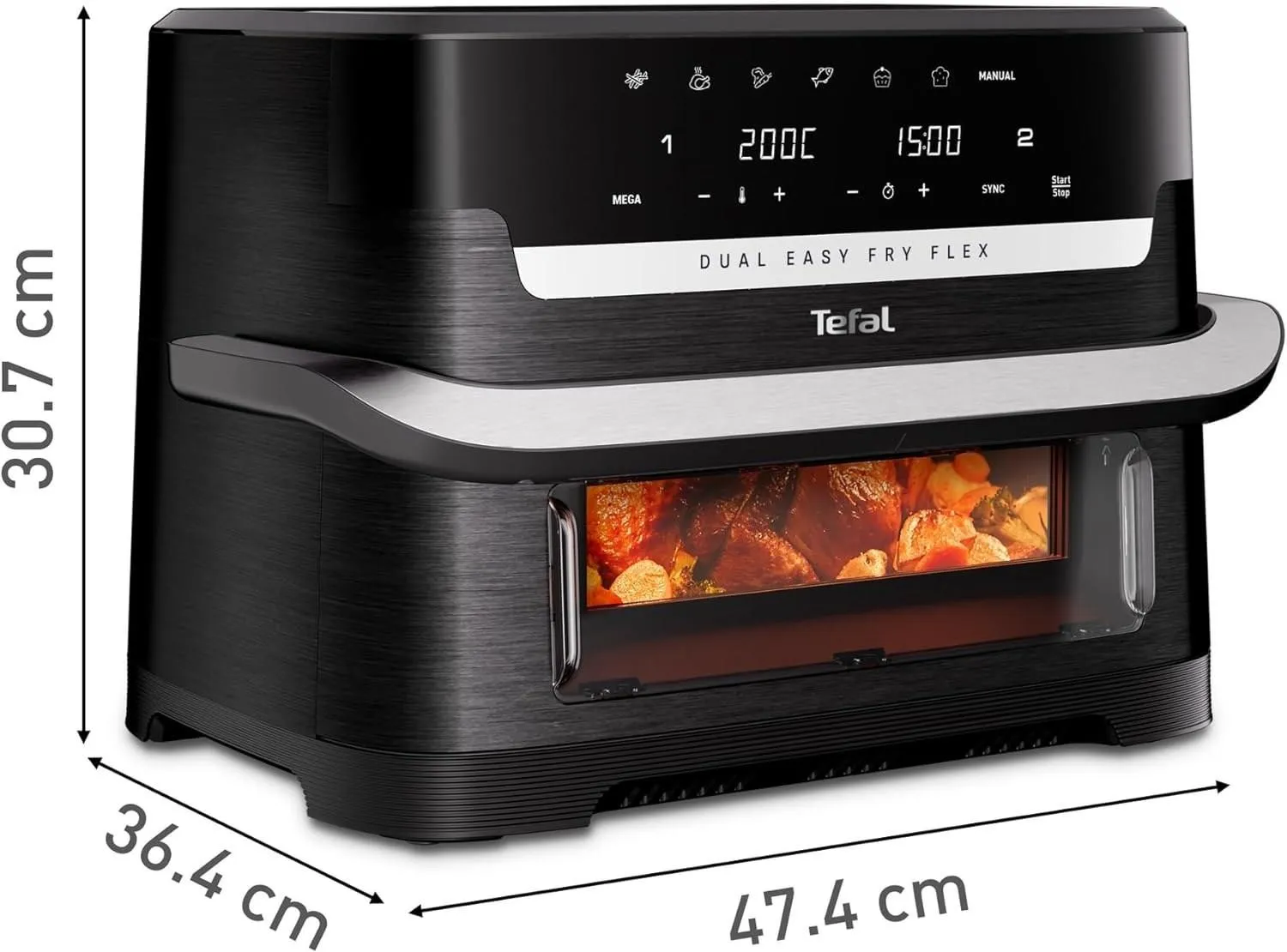Фритюрница Tefal Dual Easy Fry Flex EY9228E0