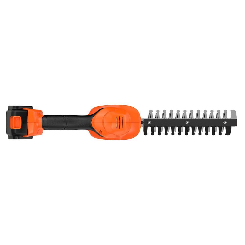 Аккумуляторный кусторез BLACK+DECKER BCSS18D1, 18В, 2Ач , насадки ножницы и кусторез"