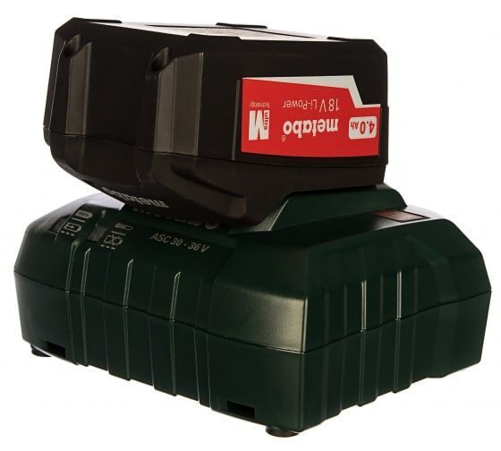Аккумуляторы 2 шт. (4 А*ч; 18 В; Li-Ion) и ЗУ ASC 30-36 Basic-Set Metabo 685050000
