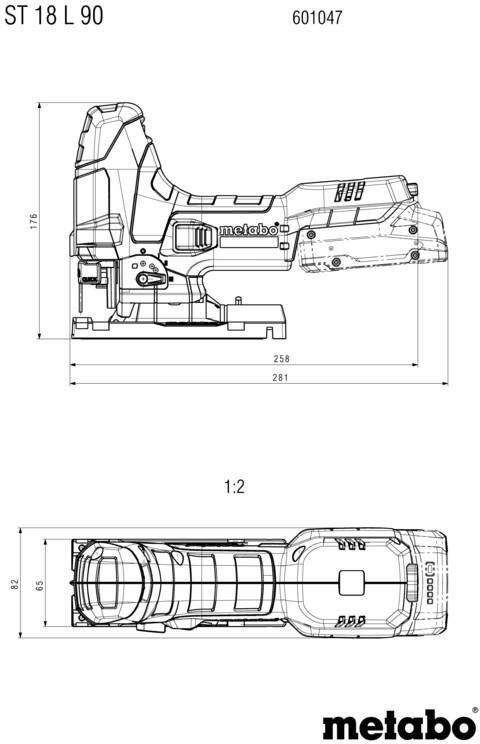 Лобзик аккумуляторный Metabo ST 18 L 90 601047840 в кейсе metaBOX без акб и ЗУ