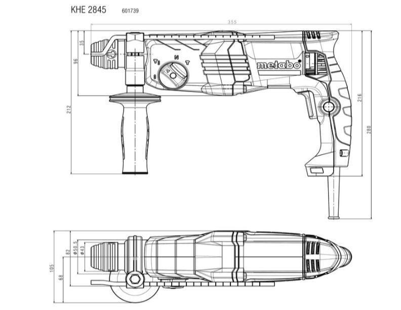 Перфоратор Metabo KHE 2845 (601739500)