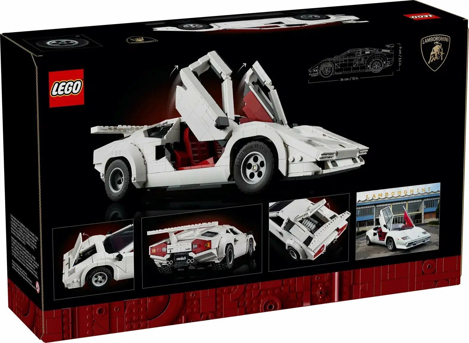 Конструктор LEGO ICONS 10337 Lamborghini Countach 5000 Quattrovalvole