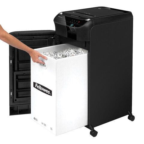 Уничтожитель (шредер) с автоподачей FELLOWES AUTOMAX 600M, 5 уровень секретности, 2x12 мм, 83 л, FS-46574 ( 1 шт.)
