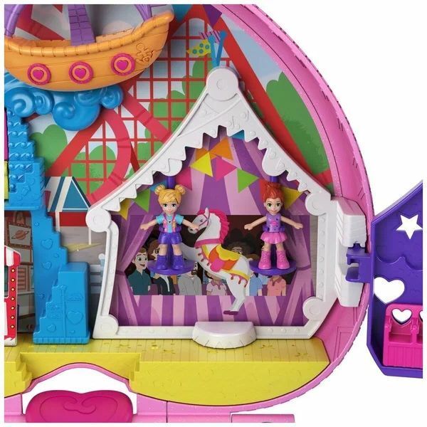 Игровой набор Mattel Polly Pocket Парк развлечений в мини-рюкзаке, GYK91