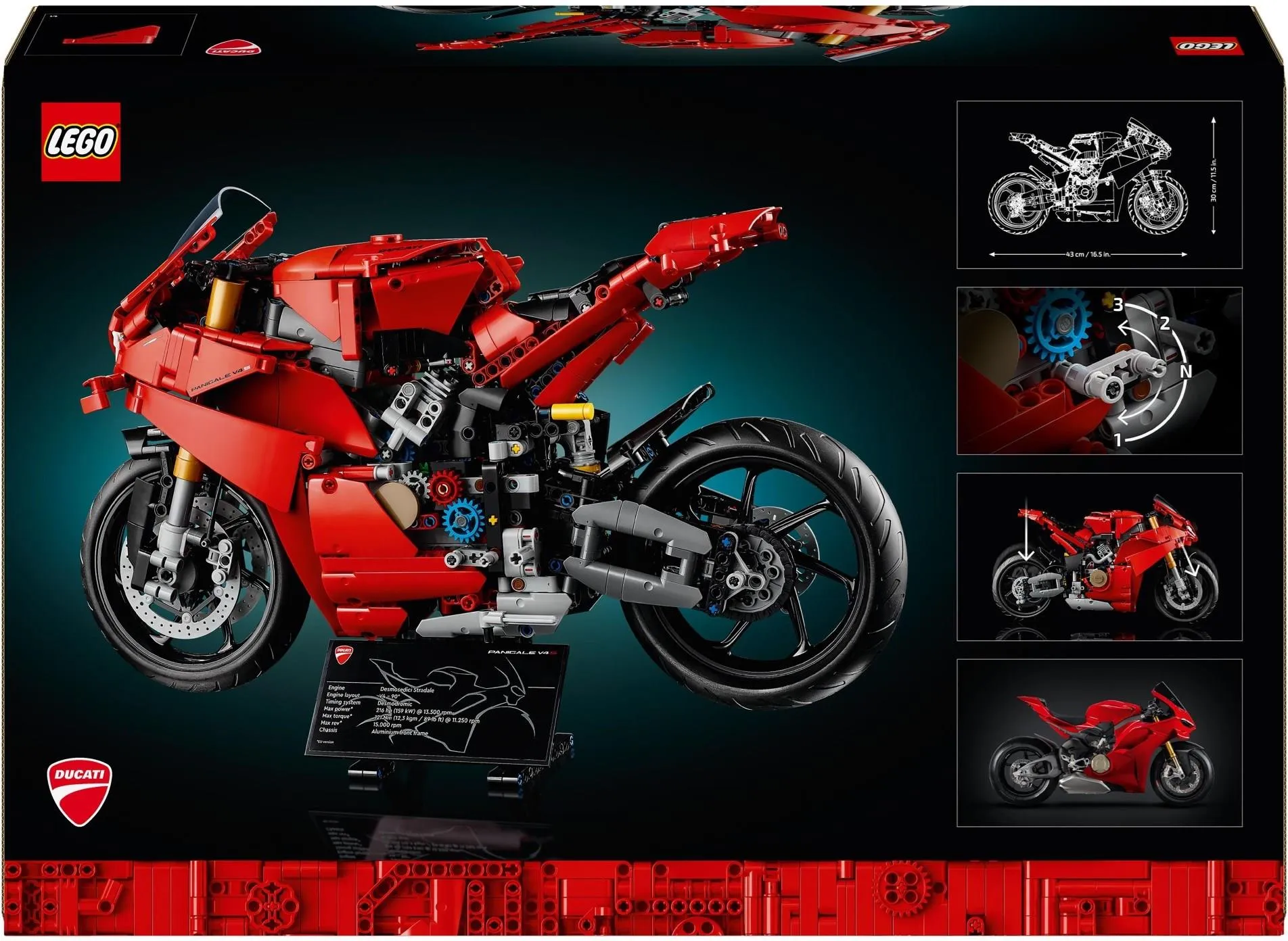 Конструктор LEGO Technic 42202 Мотоцикл Ducati Panigale V4 S