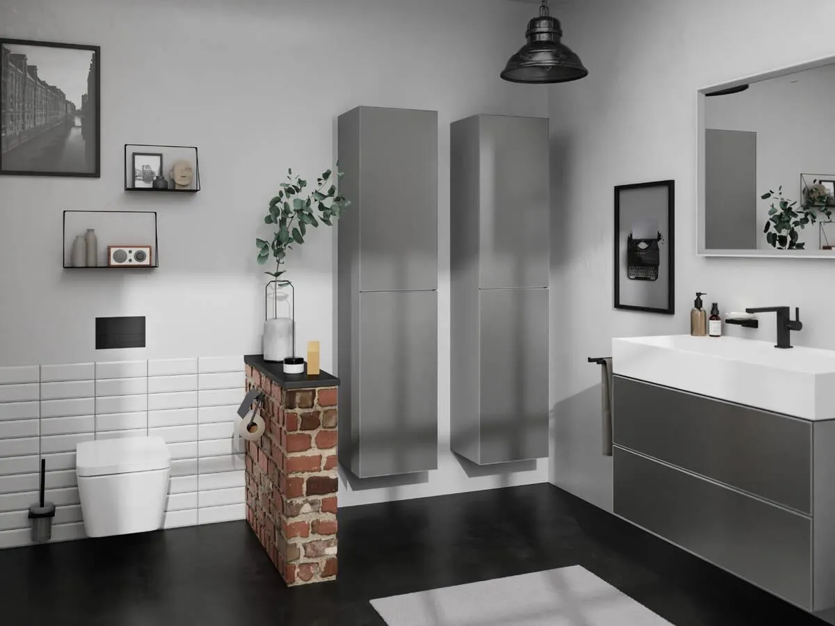 Держатель для туалетной бумаги с крышкой Hansgrohe AddStoris, черный матовый 41753670