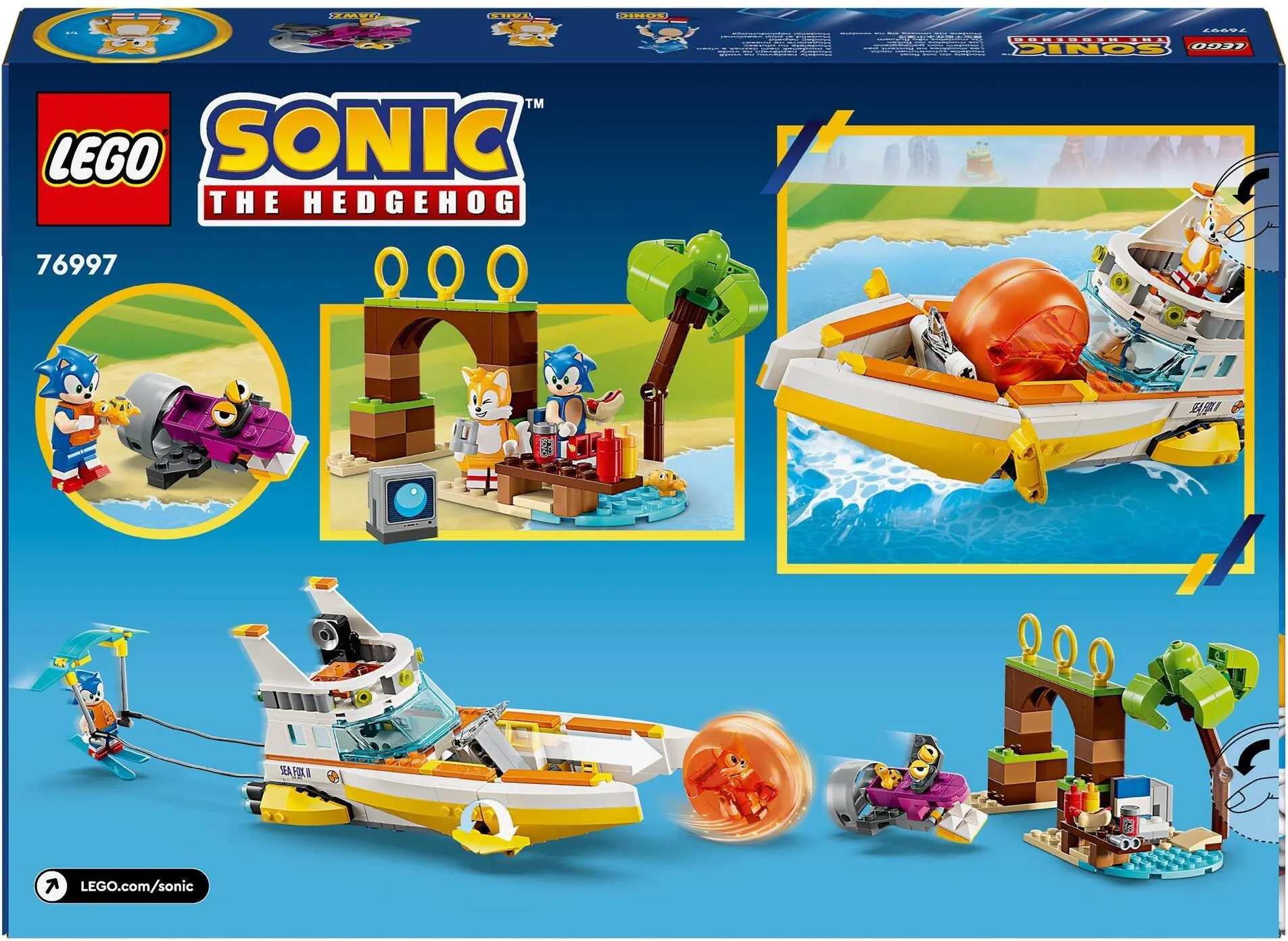 LEGO Sonic the Hedgehog 76997 Тейлз и приключение на лодке