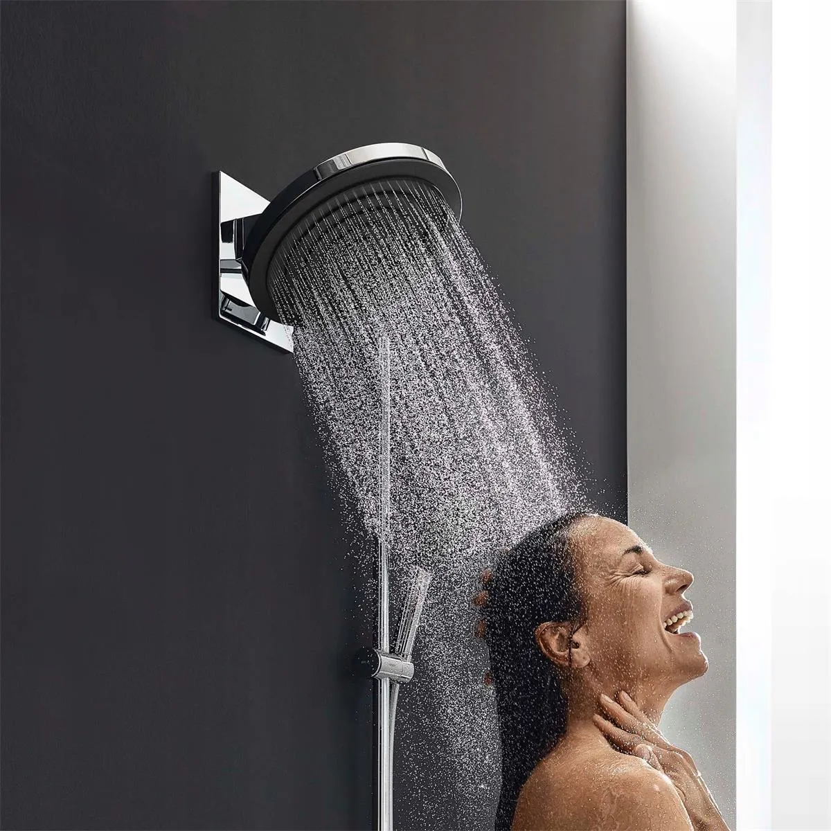 Подключение для верхнего душа настенное Hansgrohe Pulsify 260, хром 24149000