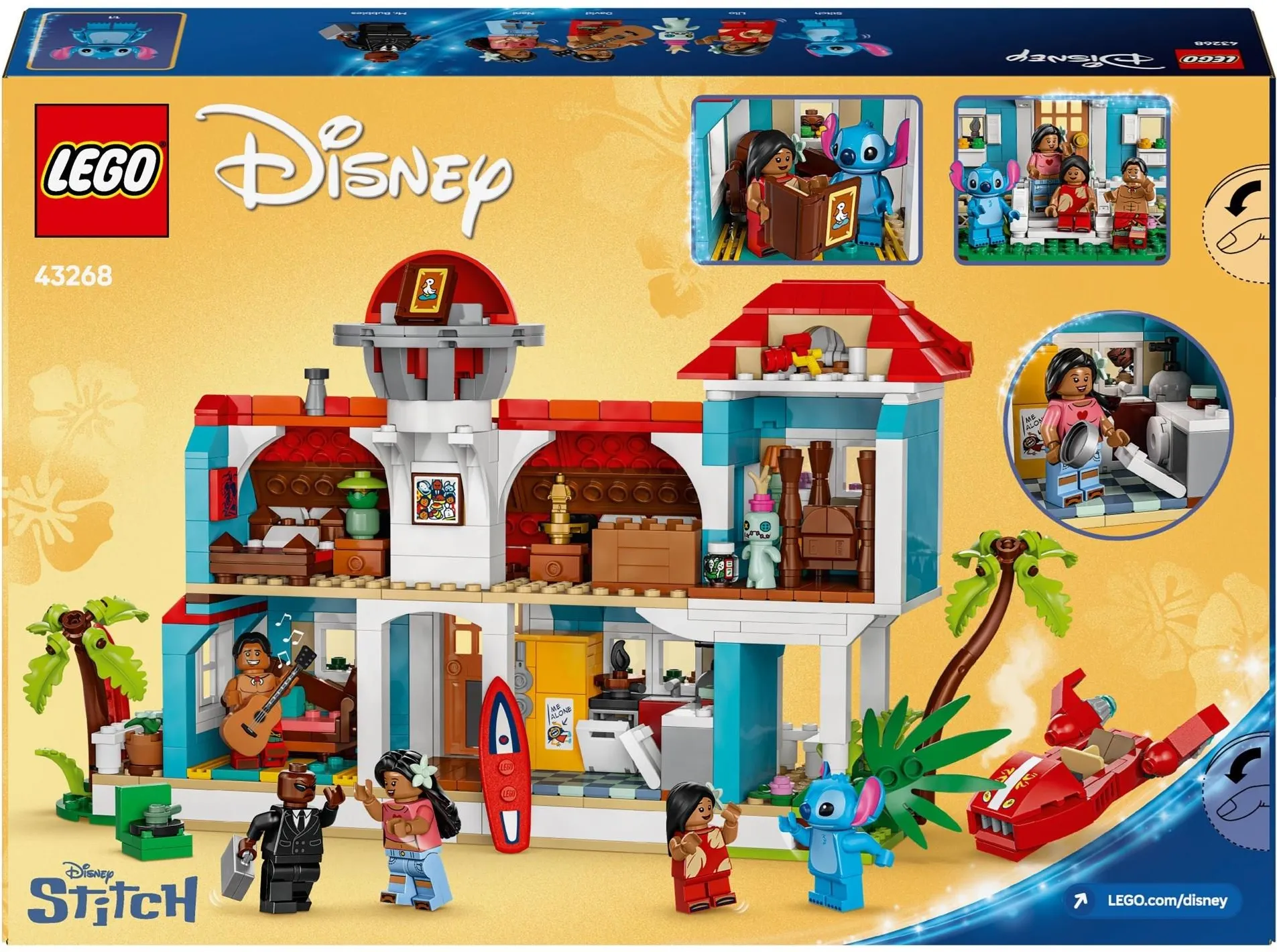 Конструктор LEGO Disney 43268 Домик на пляже Лило и Стича