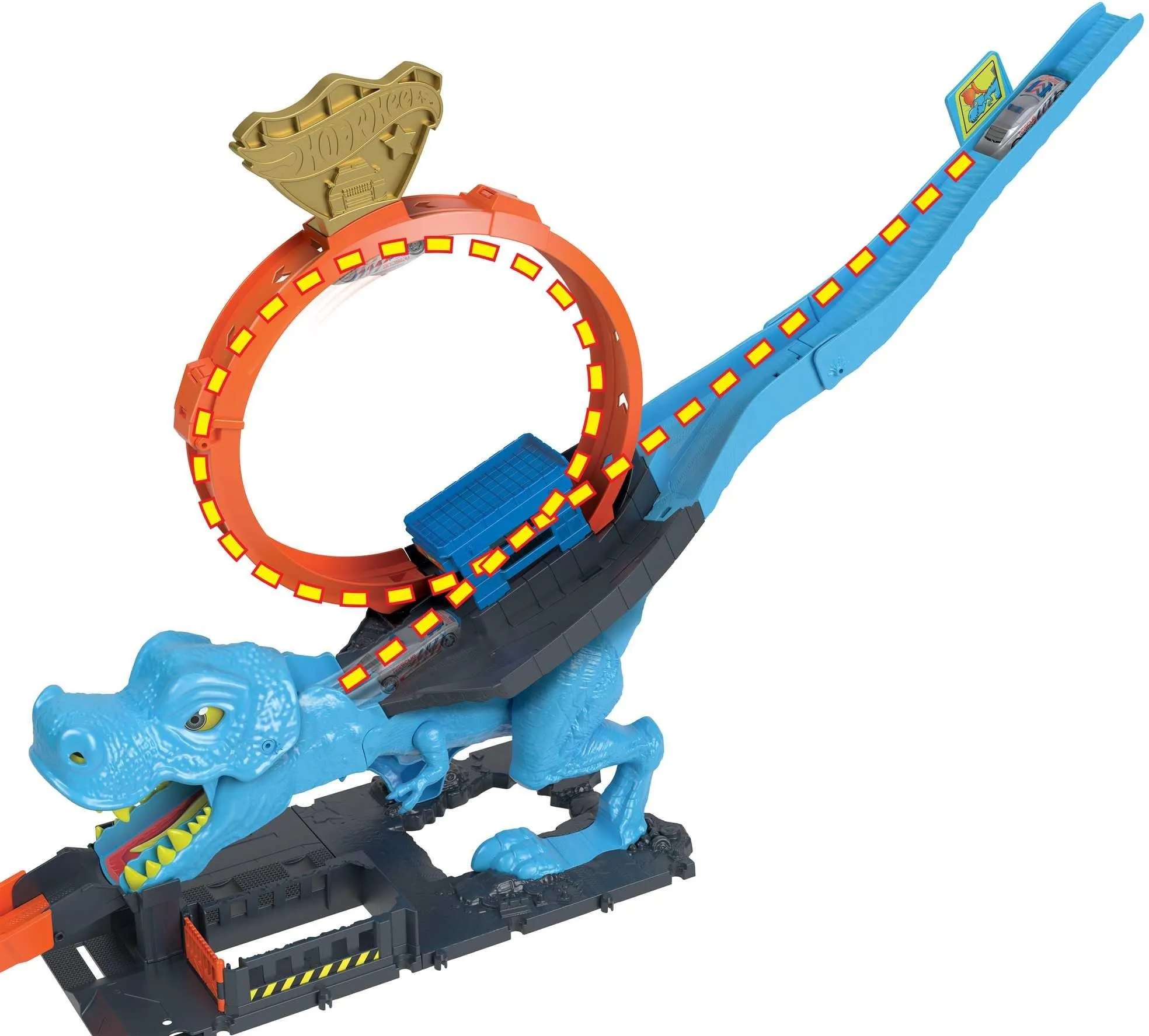 Набор игровой Hot Wheels City T-rex Loop HKX42