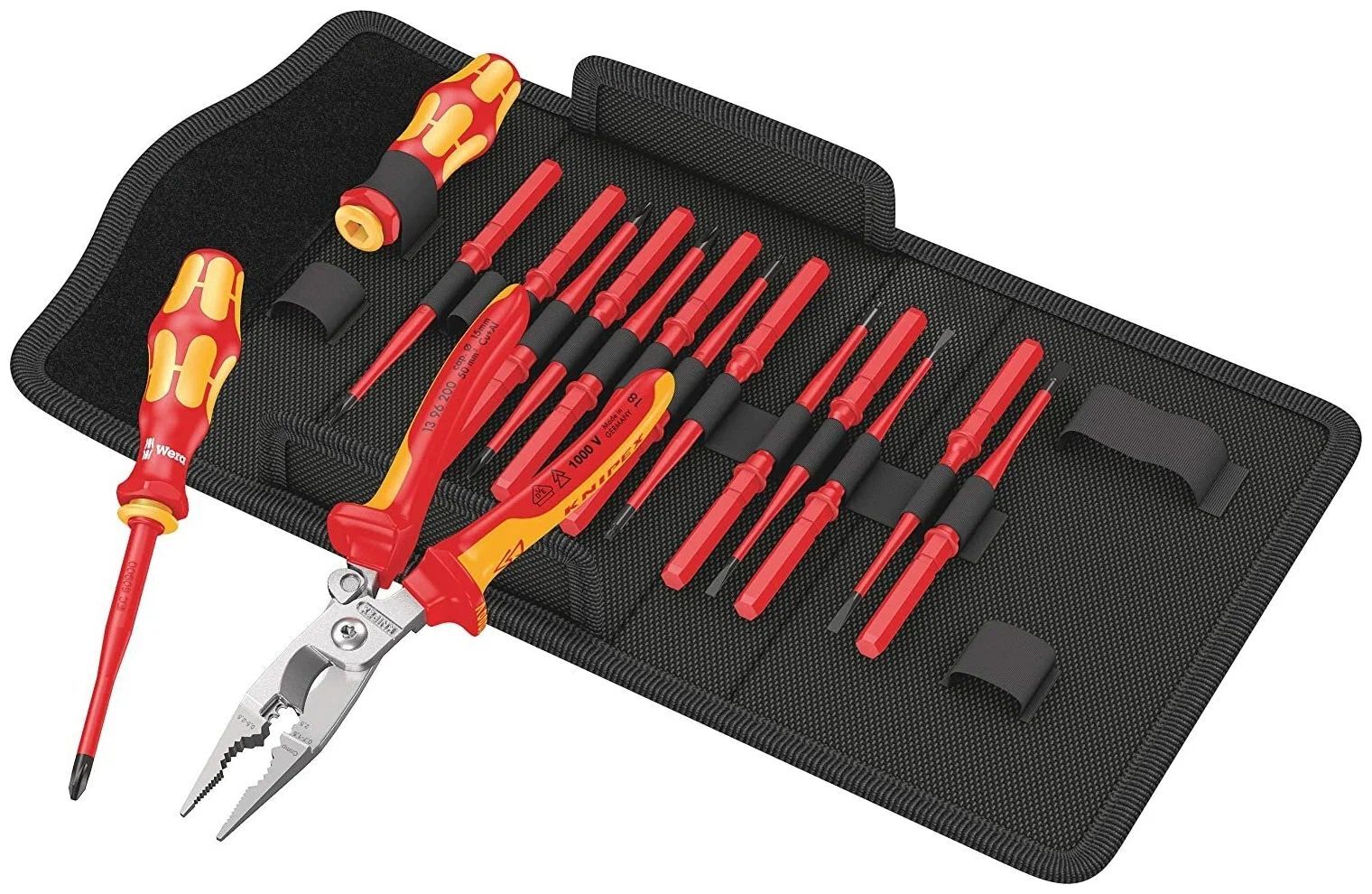 Набор из 14 cменных отверток WERA Kraftform Kompakt VDE 17 extra slim 1 VDE WE-136027 6355 1000 Fplus