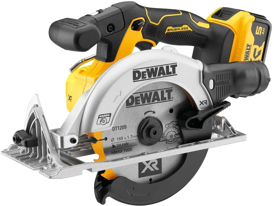 Аккумуляторная дисковая пила DeWalt DCS565P2-QW, с 2 АКБ и ЗУ