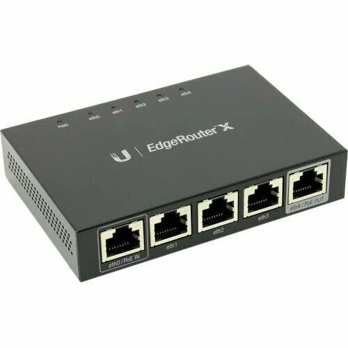 Маршрутизатор Ubiquiti EdgeRouter X 5x10/100/1000Mbps PoE (ER-X)