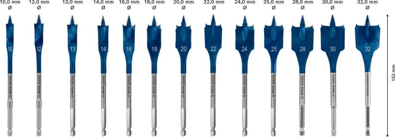 Набор перовых сверл Bosch EXPERT Self Cut Speed, 13 шт