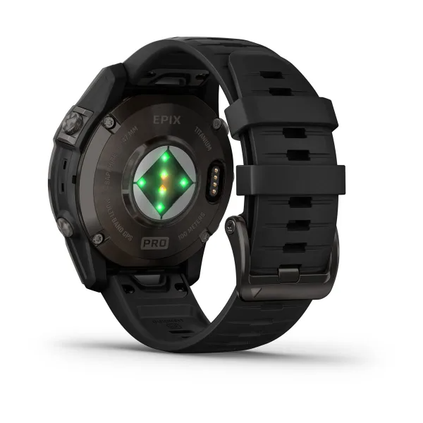 Часы Garmin Epix 2 Pro 47mm Sapphire Carbon Grey Black Band (010-02803-11)