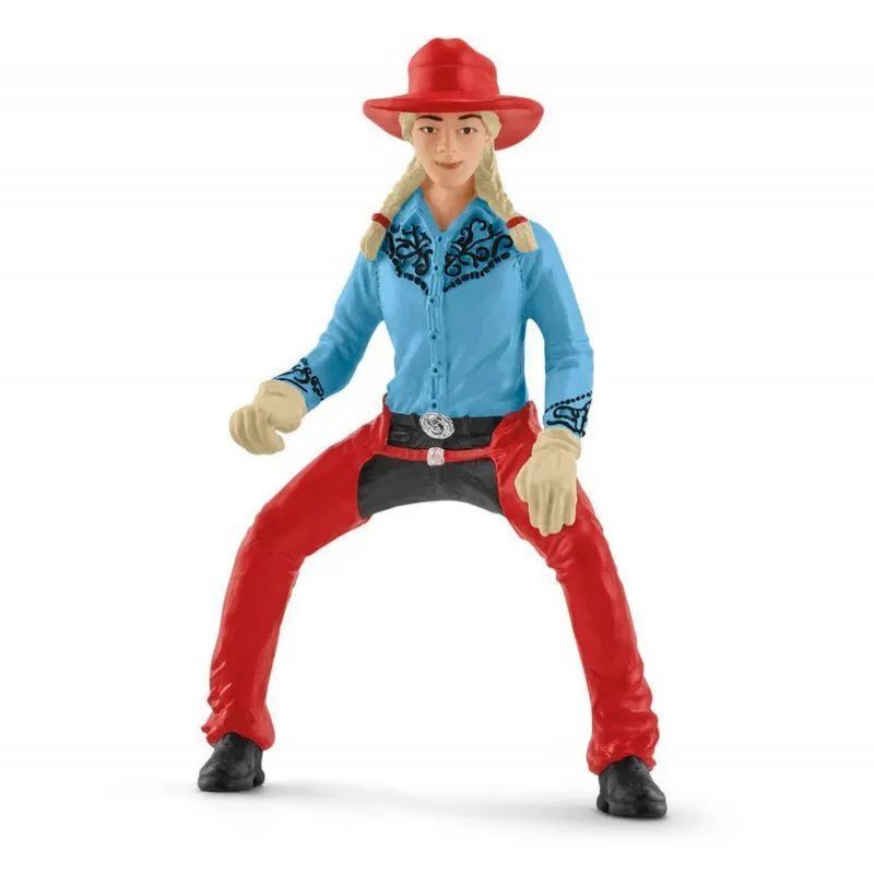 Набор Ковбойка и гонки на бочках Schleich 42576