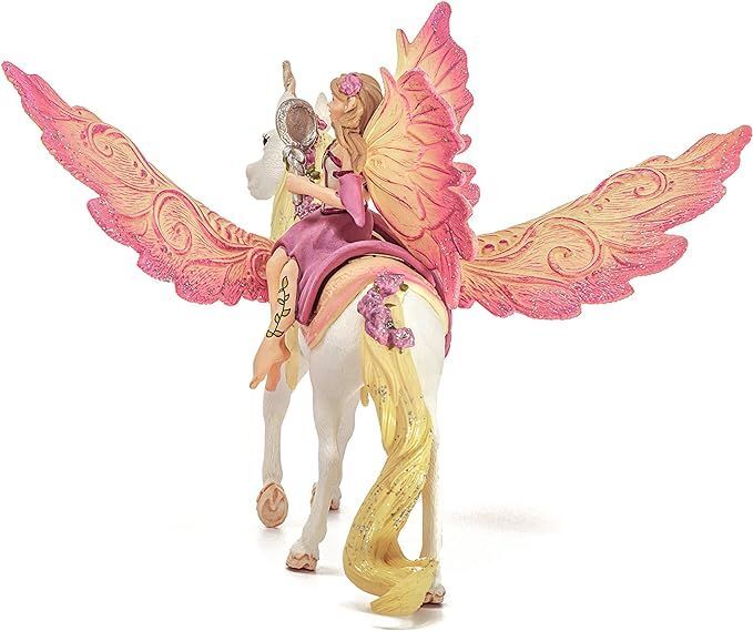 Schleich Эльфийка Фея на пегасе-единороге 70568