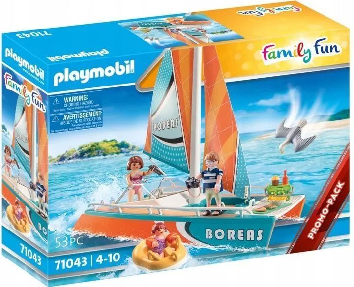 Конструктор Playmobil Family Fun - Катамаран для семейного отдыха - Плеймобиль 71043