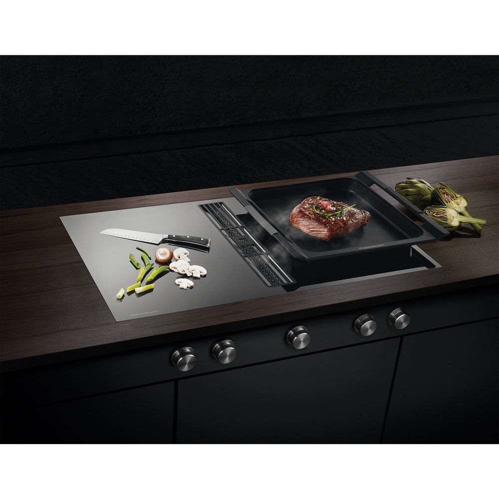 Индукционная варочная панель с вытяжкой Kuppersbusch KMI 9850.0 SR