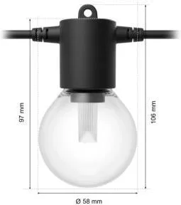 Садовая гирлянда PHILIPS Hue Festavia 14 м + удлинительный модуль Bluetooth 929004581906