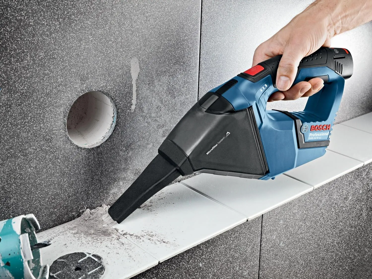 Аккумуляторный ручной пылесос 12 В Bosch GAS 12V Professional 06019E3000