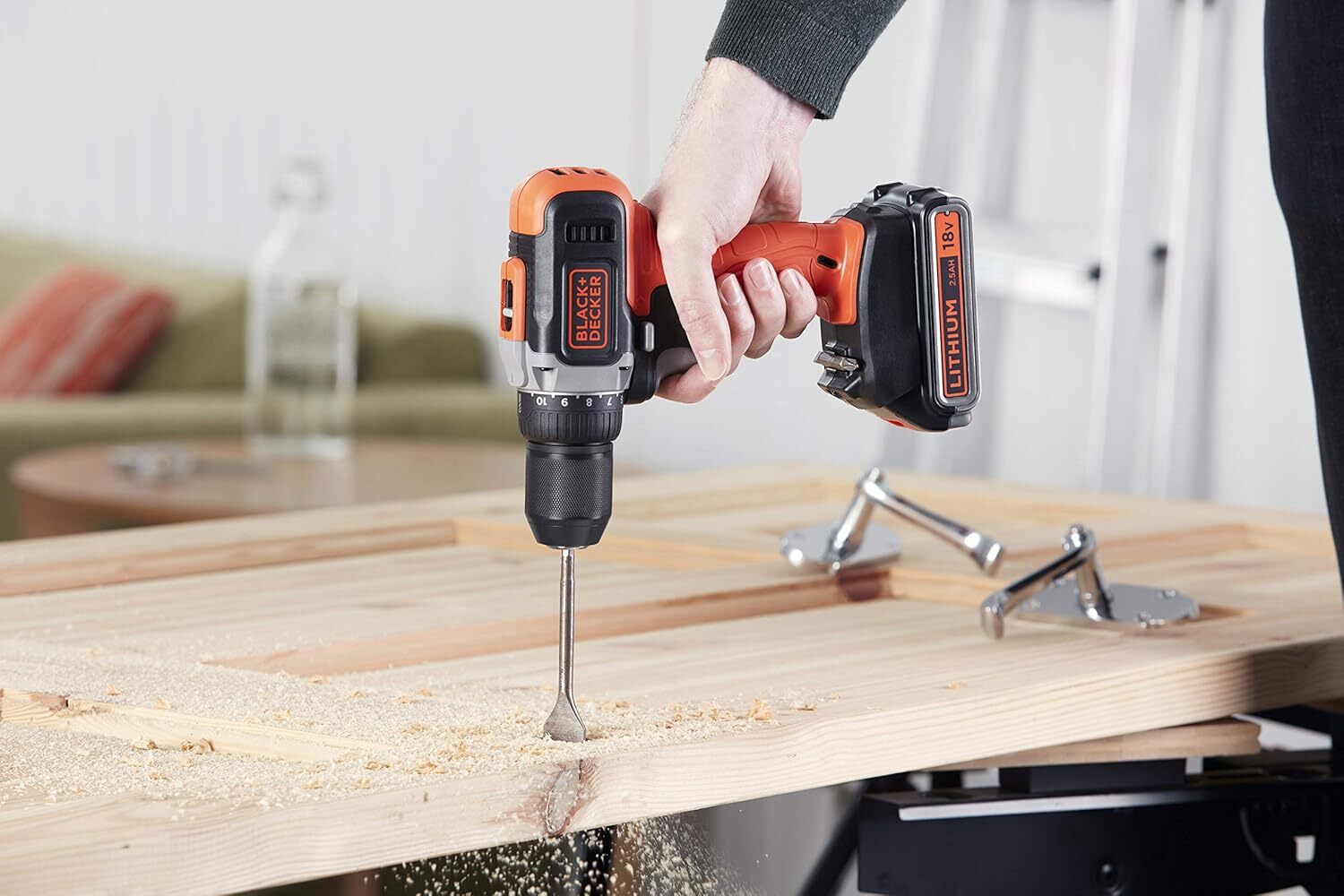 Дрель-шуруповёрт аккумуляторный Black&Decker BCD002ME2K-QW 1*1.5 Ah 18 V с ЗУ