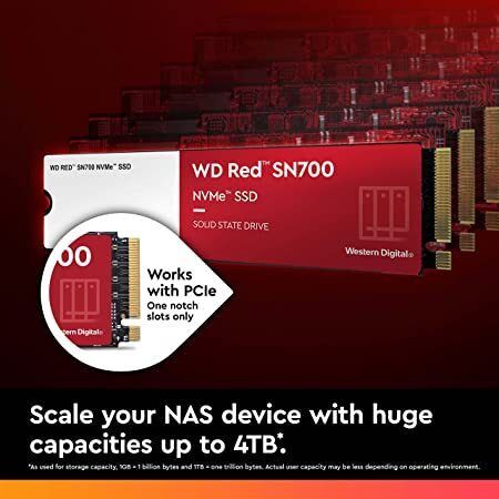 Твердотельный накопитель Western Digital WD Red SN700 NVMe 4 ТБ M.2 WDS400T1R0C