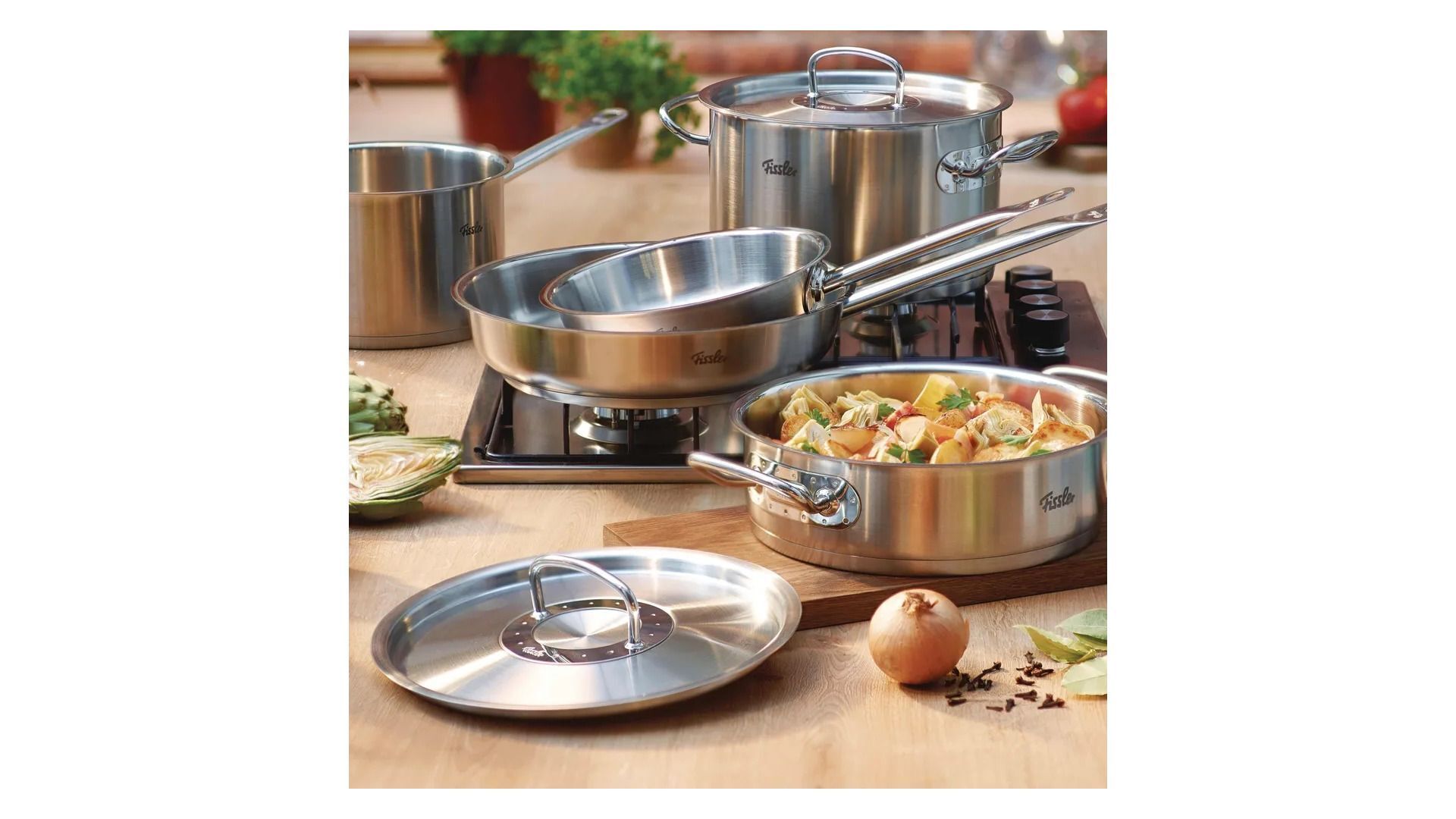 Сотейник с крышкой Fissler 2 Original Profi Collection 2,6 л, 20 см, сталь нержавеющая