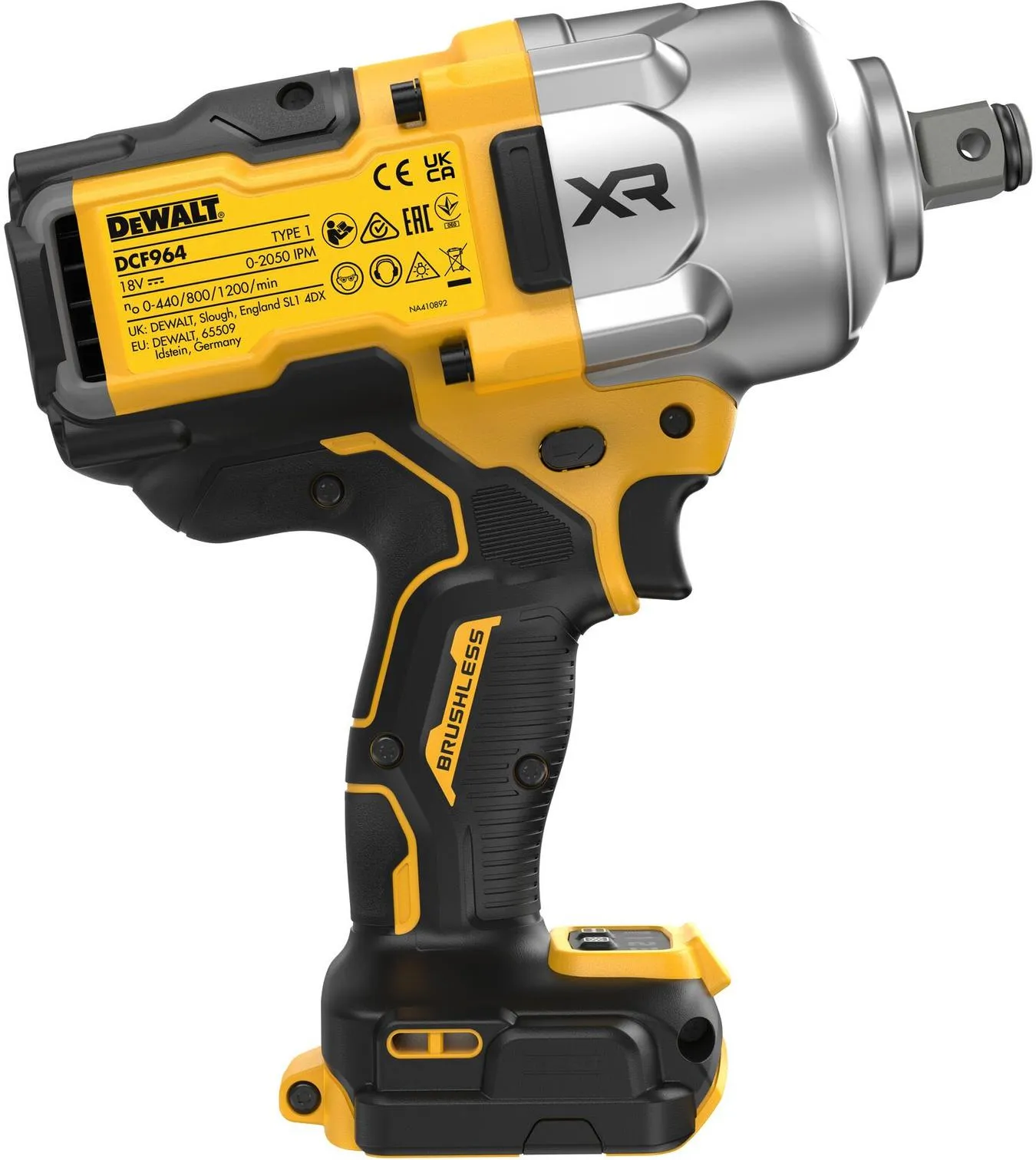 Аккумуляторный ударный гайковерт 3/4" DeWalt DCF964N, без АКБ и ЗУ