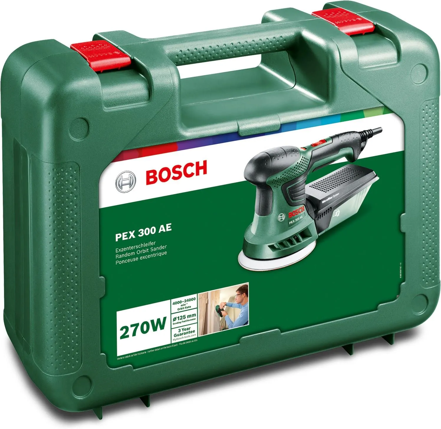Эксцентриковая шлифовальная машина сетевая Bosch PEX 300 AE 06033A3020